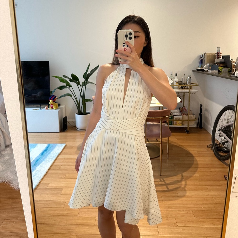 C/MEO strip dress